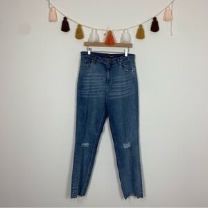 PrettyLittleThing Farleigh Mom Jeans Medium Wash Size 12